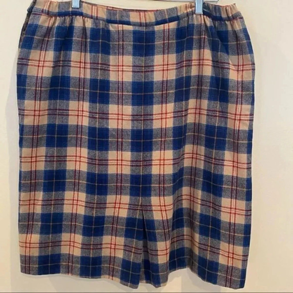Vintage Pendleton 70’s Authentic Cailean Tartan Wool Skirt Size 16 - Picture 7 of 8